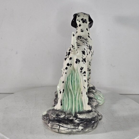 Dalmatian Figurine Porcelain Dog Statue Figurine Hand-Painted Decor Vintage - Picture 7 of 8